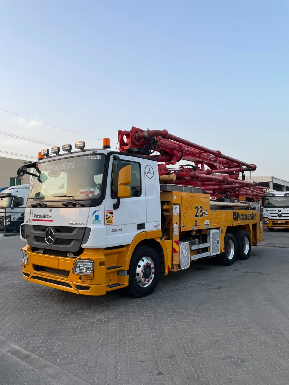 Mercedes-Benz Actros 2632 with Putzmeister 28m concrete pump